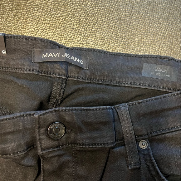 Mavi men’s Zach straight black jeans NWT 38x30 - Picture 2 of 3
